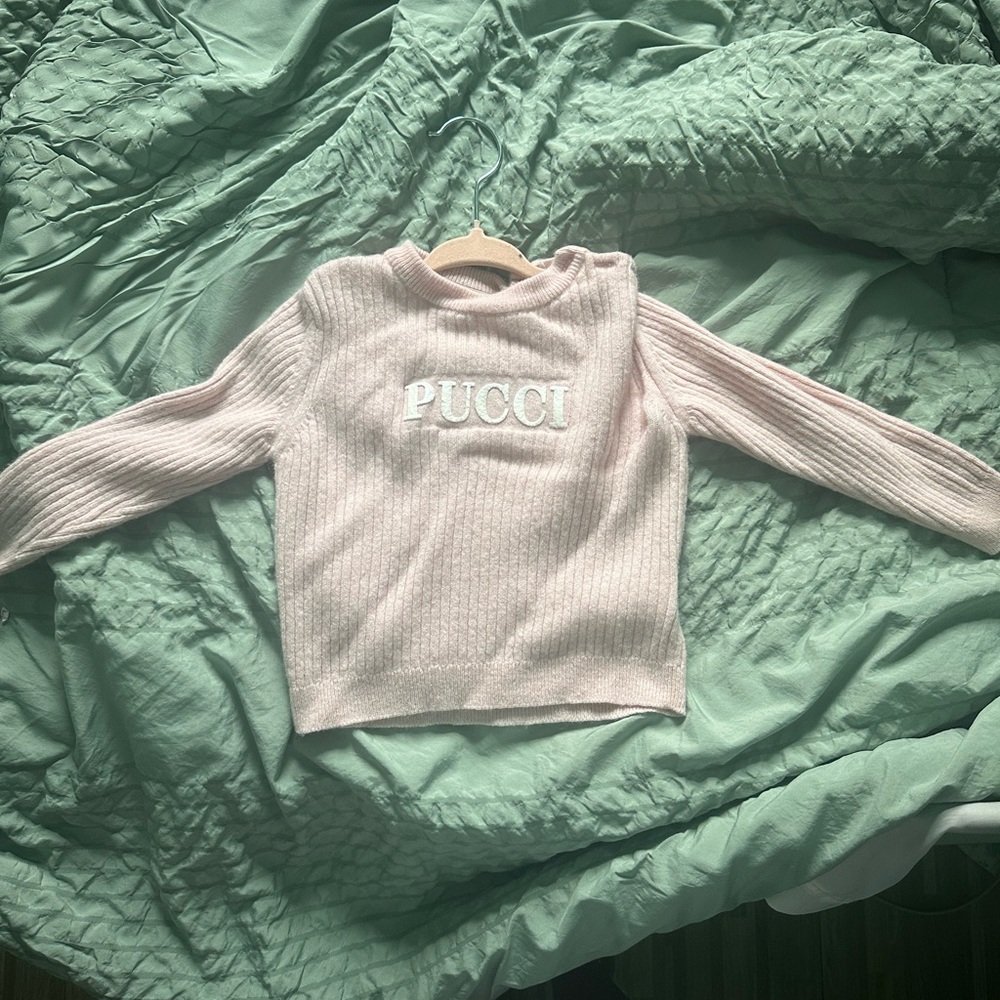 Emilio Pucci Light Pink Ribbed Sweater